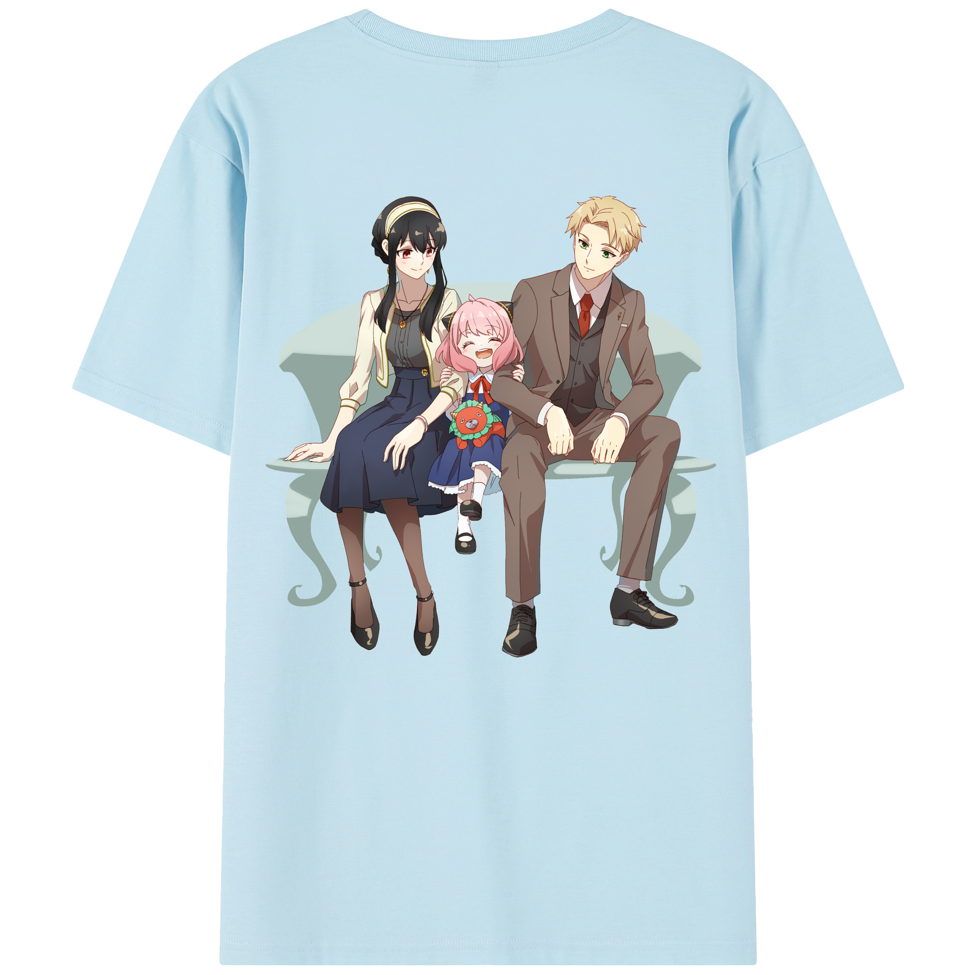 （画像用） SPY×FAMILY间谍家家酒 綿100％半袖Tシャツ（背面プリント）